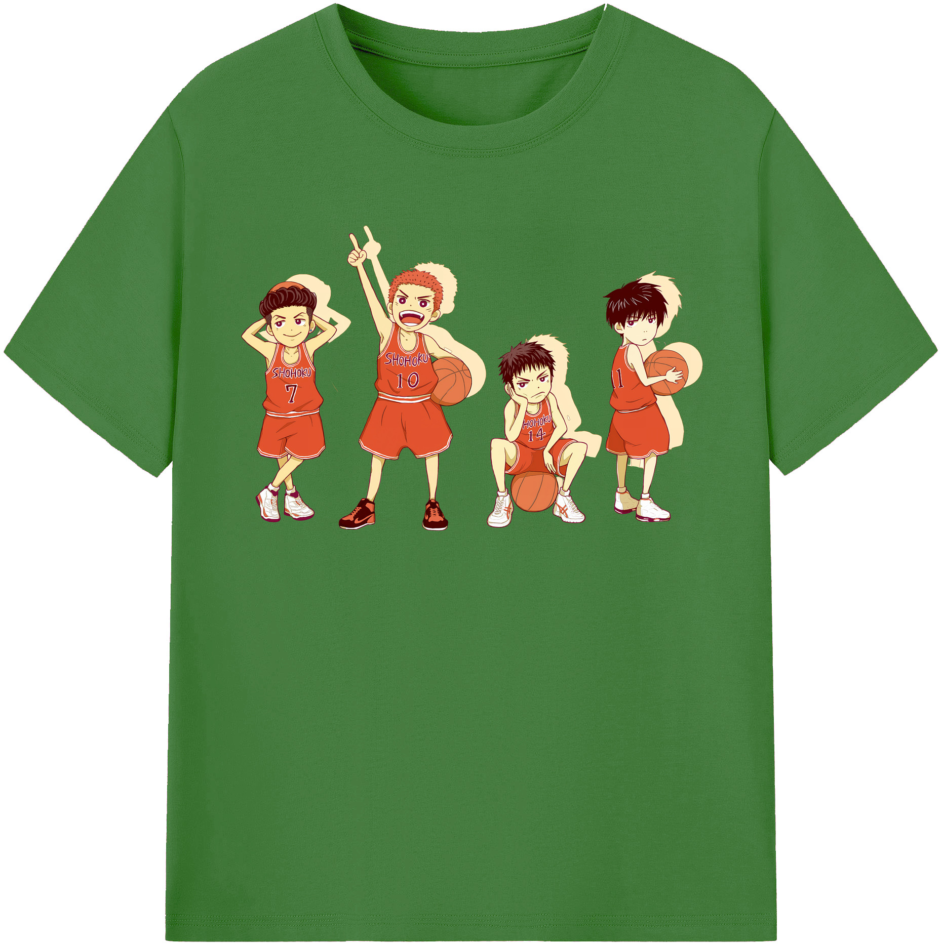 （画像用） SLAM DUNK／スラムダンク レディースカジュアルプリントTシャツ（綿100％）